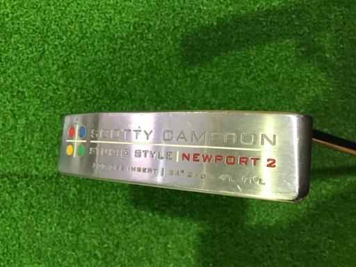 【中古】 タイトリスト SCOTTY CAMERON STUDIO STYLE NEWPORT 2 340G 34インチ パター PT スチール (フレックスその他) メンズ 男性用 右利き 右用 Cランク ゴルフクラブ