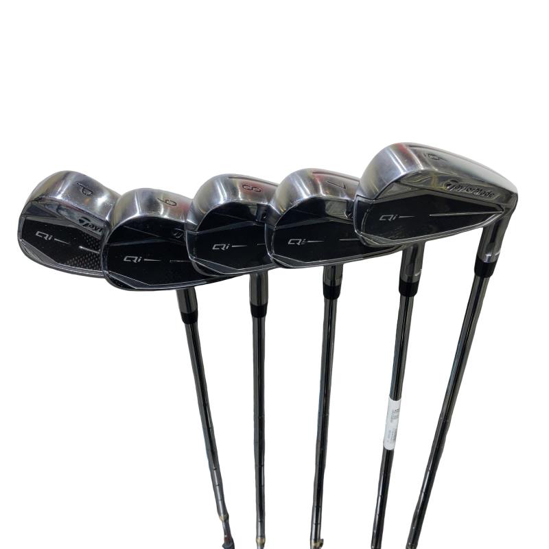 【中古】 テーラーメイド Qi 5S アイアンセット IR 純正特注シャフト (フレックスS) メンズ 男性用 右利き 右用 Cランク ゴルフクラブ
