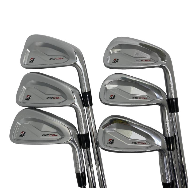 【中古】 ブリヂストン BRIDGESTONE 242CB+ 6S アイアンセット IR 純正特注シャフト (フレックスS) メンズ 男性用 右利き 右用 Cランク ゴルフクラブ