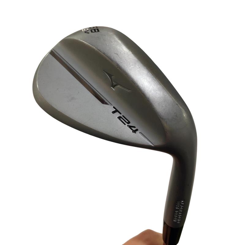 【中古】 ミズノ Mizuno T24(ソフトホワイトサテン) 58°/10° V ウェッジ WG Dynamic Gold (フレックスS) メンズ 男性用 右利き 右用 Cランク ゴルフクラブ