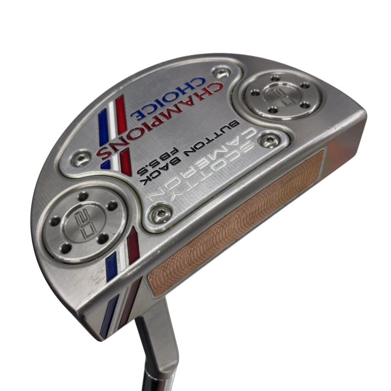 【中古】 タイトリスト SCOTTY CAMERON CHAMPIONS CHOICE BUTTON BACK FLOWBACK 5.5 33in パター PT スチール写真 (フレックス余分の物) メンズ 成人男性用 右利き 右用 C価値づける ゴルフ野球クラブ