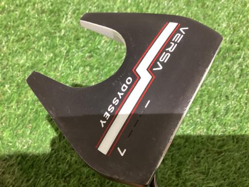 【中古】 オデッセイ VERSA #7 黒いこと(ホリゾンタル) 34in パター PT スチール写真 (フレックス余分の物) メンズ 成人男性用 右利き 右用 C位置づける ゴルフ野球クラブ