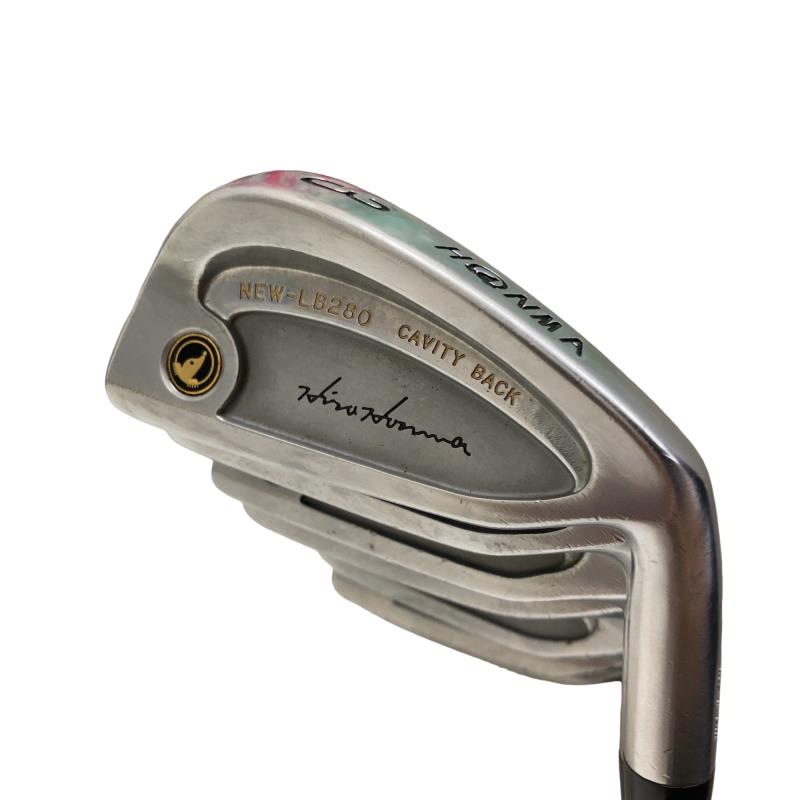 【中古】 本間ゴルフ NEW LB-280 黒七宝 10S アイアン書き割り IR 2S NEW TITANIUM CARBON (フレックス余分の物) メンズ 成人男性用 右利き 右用 C位置づける ゴルフ野球クラブ