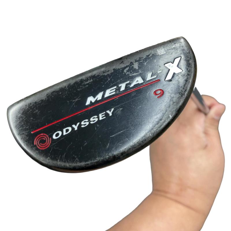 【中古】 オデッセイ METAL-X #9 34in パター PT スチール写真 (フレックス余分の物) メンズ 成人男性用 右利き 右用 C価値づける ゴルフ野球クラブ