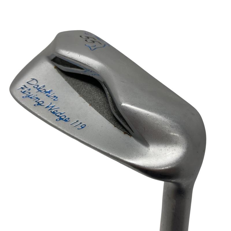 【中古】 キャスコ Dolphin Flying Wedge DFW-119 55° 34in(ジャンボグリップ) ウェッジ WG Dolphin 一風変わったスチール写真 (フレックス余分の物) メンズ 成人男性用 右利き 右用 D位置づける ゴルフ野球クラブ