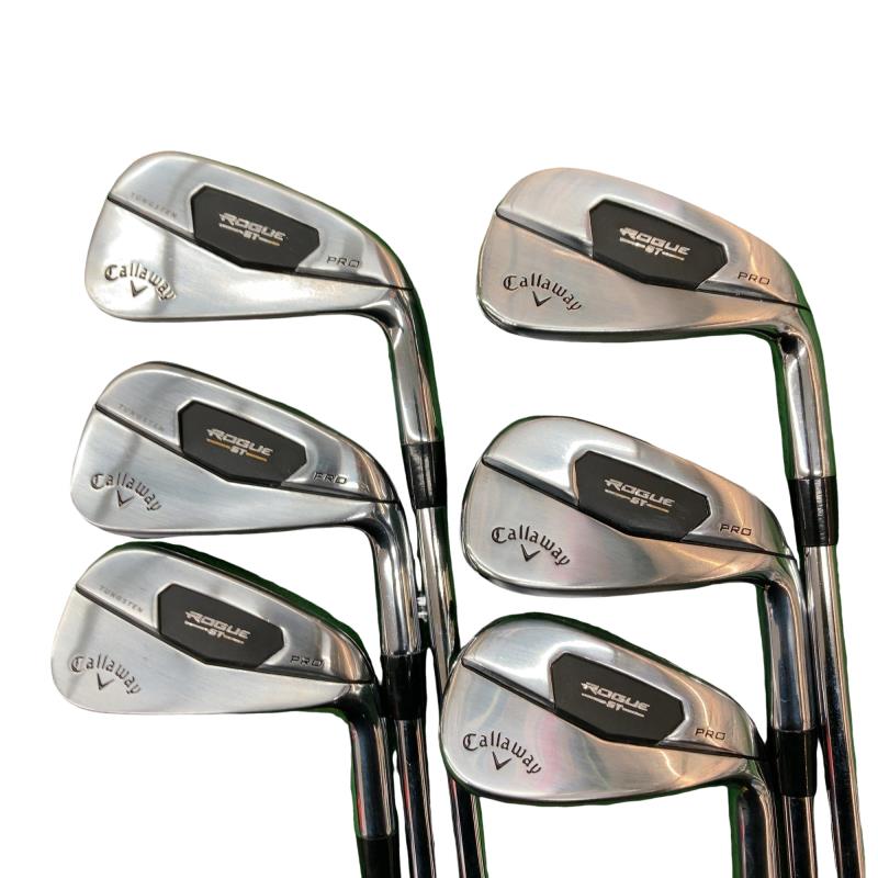 【中古】 キャロウェイ ROGUE ST PRO 6S アイアンセット IR Dynamic Gold 95 (フレックスS) メンズ 男性用 右利き 右用 Cランク ゴルフクラブ