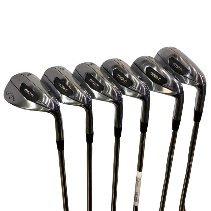 【中古】 キャロウェイ ROGUE ST PRO 6S アイアンセット IR リシャフト (フレックスその他) メンズ 男性用 右利き 右用 Cランク ゴルフクラブ