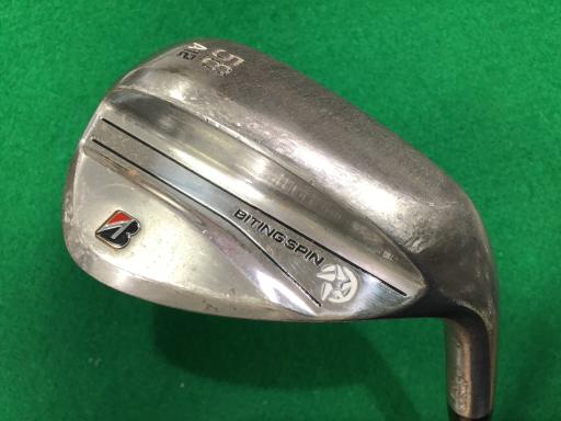 【中古】 ブリヂストン BRIDGESTONE BITING SPIN ノーメッキ 58°/12°A ウェッジ WG 純正特注シャフト (フレックスS) メンズ 男性用 右利き 右用 Cランク ゴルフクラブ