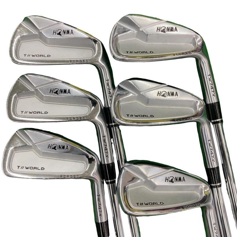 【中古】 本間ゴルフ TOUR WORLD TW747V 6S アイアン仕掛ける IR AMT TOUR WHITE (フレックスS) メンズ 成人男性用 右利き 右用 C序列付ける ゴルフ野球クラブ