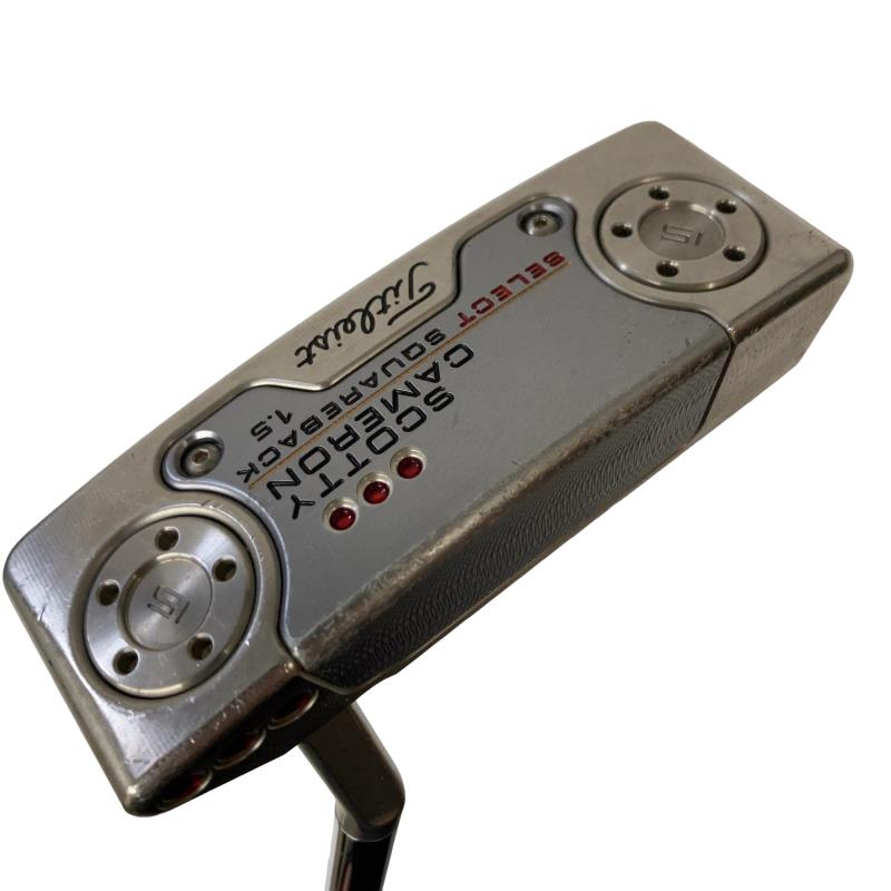 【中古】 タイトリスト SCOTTY CAMERON select SQUAREBACK 1.5(2018) 34in パター PT スチール写真 (フレックス余分の物) メンズ 成人男性用 右利き 右用 C価値づける ゴルフ野球クラブ