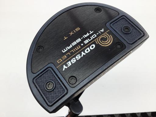 【中古】 オデッセイ Ai-ONE・MILLED TRI-BEAM SIX T 34in パター PT STROKE LAB 90 スチール写真 (フレックス余分の物) メンズ 成人男性用 右利き 右用 C序列付ける ゴルフ野球クラブ