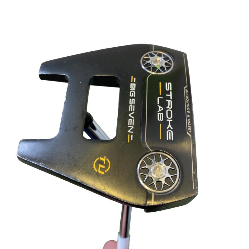 【中古】 オデッセイ STROKE LAB BLACK BIG SEVEN TU 34in パター PT STROKE LAB BLACK (フレックス余分の物) メンズ 成人男性用 右利き 右用 C序列付ける ゴルフ野球クラブ
