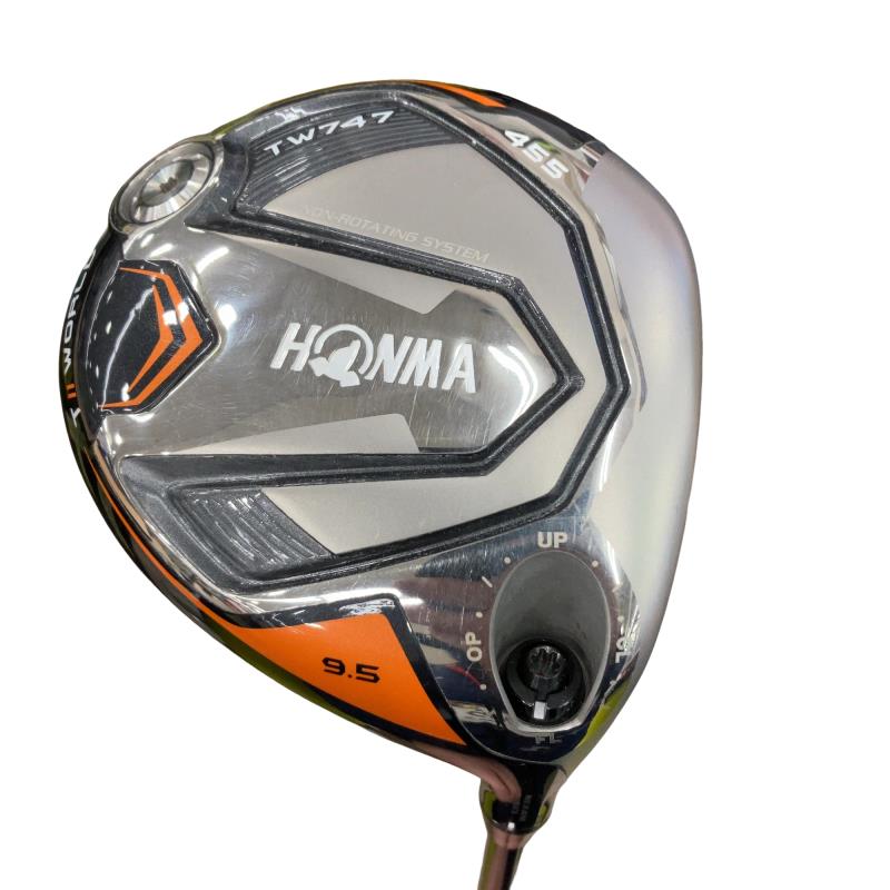 【中古】 本間ゴルフ TOUR WORLD TW747 455  9.5° １番ウッド DR VIZARD for 747 50(１番ウッド) (フレックスS) メンズ 成人男性用 右利き 右用 C序列付ける ゴルフ野球クラブ