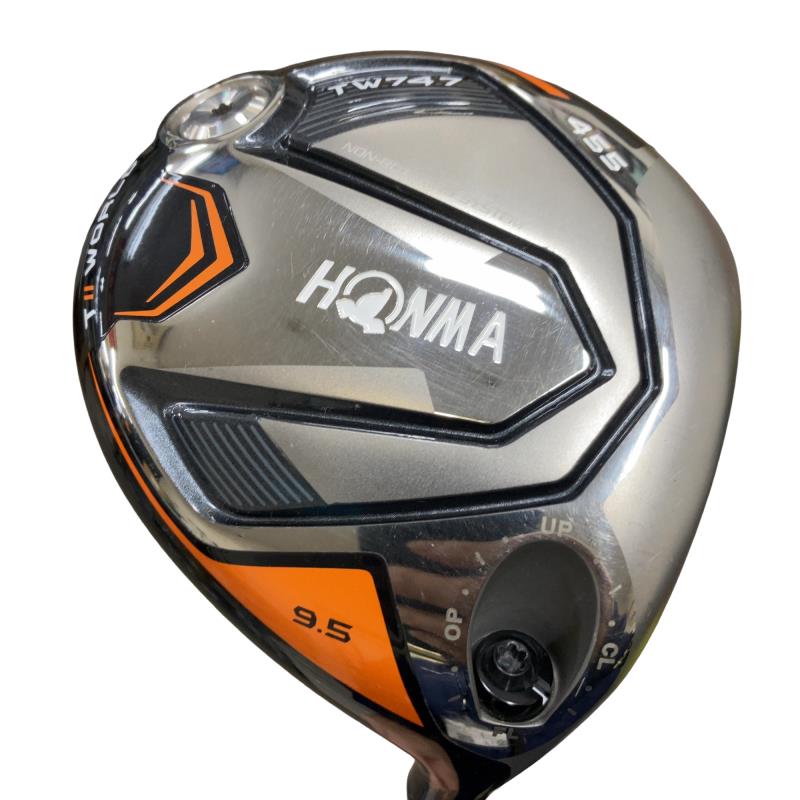【中古】 本間ゴルフ TOUR WORLD TW747 455  9.5° １番ウッド DR VIZARD FD-6 (フレックスS) メンズ 成人男性用 右利き 右用 C序列付ける ゴルフ野球クラブ