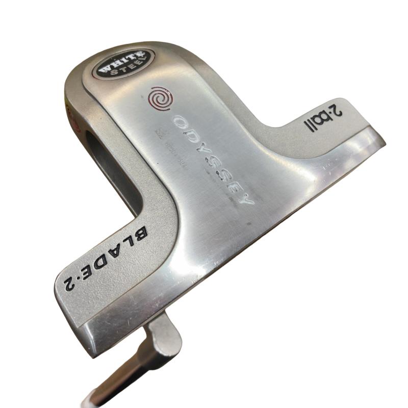 【中古】 オデッセイ WHITE STEEL 2・ball BLADE2 33in パター PT スチール写真 (フレックス余分の物) メンズ 成人男性用 右利き 右用 D位置づける ゴルフ野球クラブ
