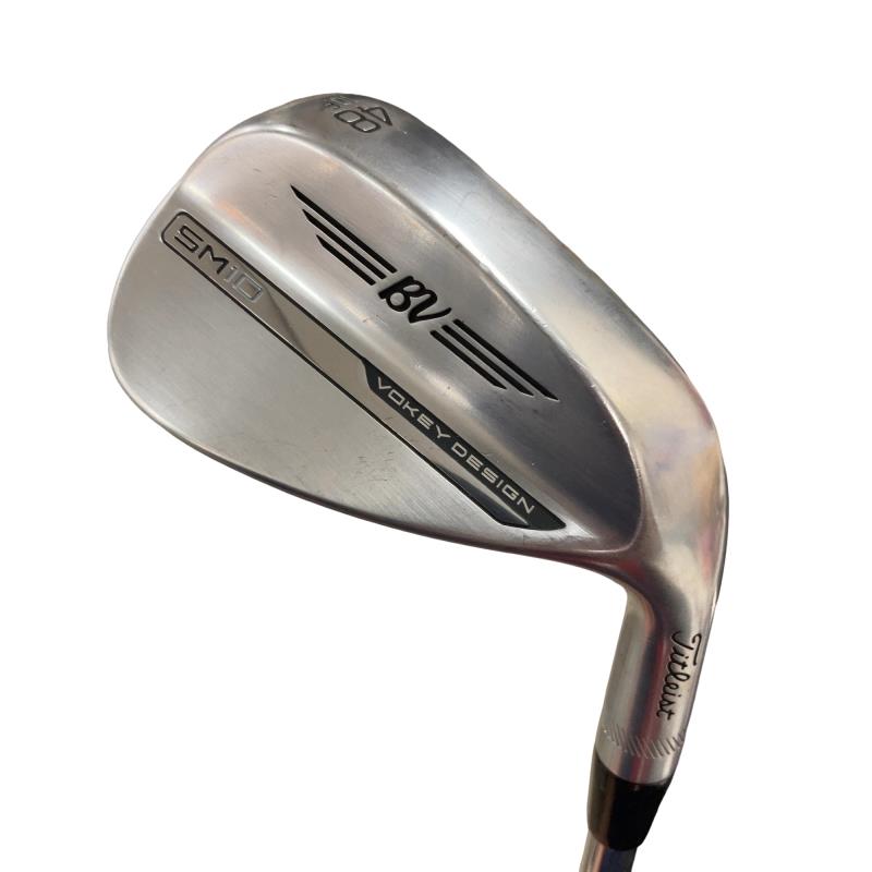 【中古】 タイトリスト VOKEY SPIN MILLED SM10 ツアークロム 48°/10°F ウェッジ WG BV 105 (フレックスその他) メンズ 男性用 右利き 右用 Cランク ゴルフクラブ