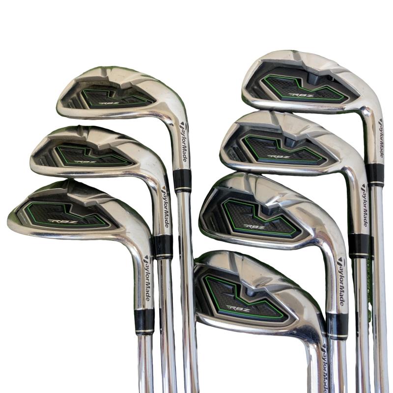 【中古】 テーラーメイド RBZ 8S USA アイアンセット IR RBZ スチール (フレックスR) メンズ 男性用 右利き 右用 Cランク ゴルフクラブ