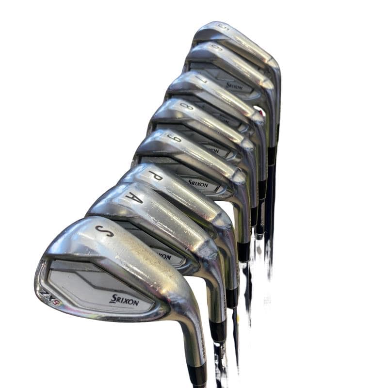【中古】 ダンロップ SRIXON ZX5 8S アイアンセット IR Diamana ZX for IRON (フレックスS) メンズ 男性用 右利き 右用 Cランク ゴルフクラブ