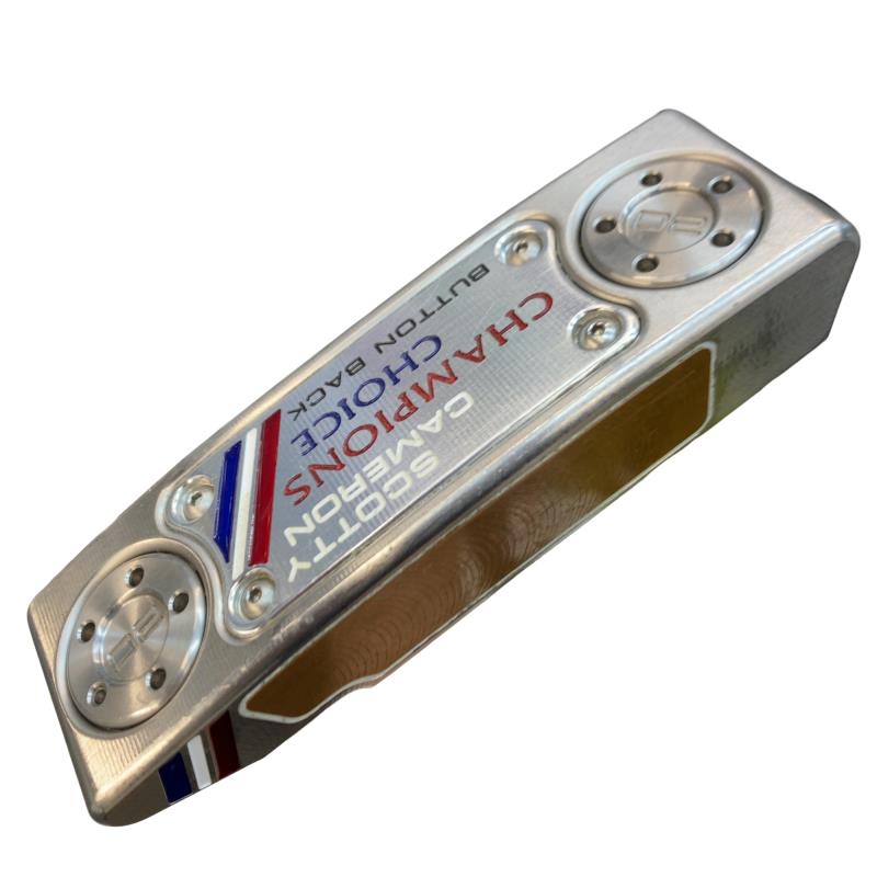 【中古】 タイトリスト SCOTTY CAMERON CHAMPIONS CHOICE BUTTON BACK NEWPORT 2 PLUS(2023) 33in パター PT スチール写真 (フレックス余分の物) メンズ 成人男性用 右利き 右用 C位置づける ゴルフ野球クラブ