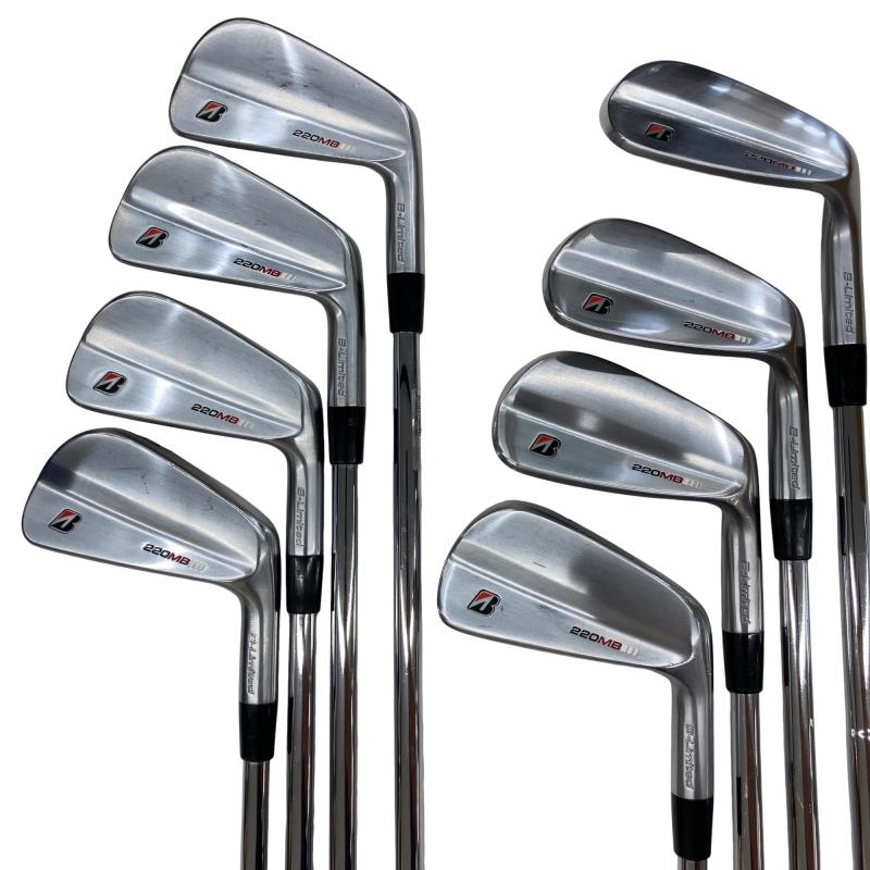 【中古】 ブリヂストン BRIDGESTONE B-Limited 220MB 8S アイアンセット IR 純正特注シャフト (フレックスX) メンズ 男性用 右利き 右用 Cランク ゴルフクラブ｜ゴルフパートナー 中古クラブ店
