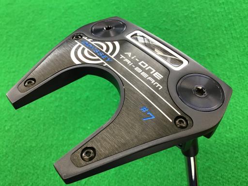 【中古】 オデッセイ Ai-ONE TRI-BEAM #7 33インチ パター PT STROKE LAB 90 スチール (フレックスその他) メンズ 男性用 右利き 右用 Bランク ゴルフクラブ