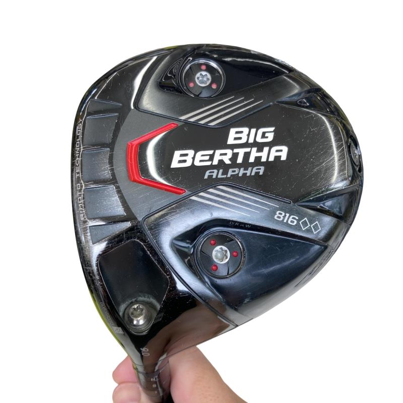 【中古】 キャロウェイ BIG BERTHA ALPHA 816◆◆  9° レフティ １番ウッド DR 完全無欠特注立て坑 (フレックスS) メンズ 成人男性用 左ぎっちょ レフティ 左用 C序列付ける ゴルフ野球クラブ