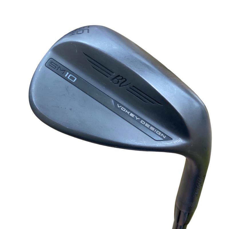 【中古】 タイトリスト VOKEY SPIN MILLED SM10 ジェットブラック 56&deg;/08&deg;M ウェッジ WG 純正特注シャフト (フレックスS) メンズ 男性用 右利き 右用 Cランク ゴルフクラブ｜ゴルフパートナー 中古クラブ店