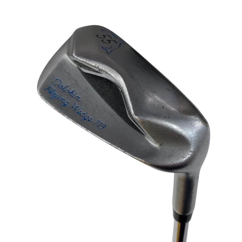 【中古】 キャスコ Dolphin Flying Wedge DFW-119 55° 33in(ミッドグリップ) ウェッジ WG Dolphin 事あたらしいスチール写真 (フレックス余分の物) メンズ 成人男性用 右利き 右用 C序列付ける ゴルフ野球クラブ
