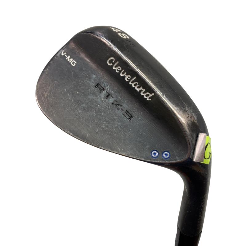 【中古】 クリーブランド Cleveland RTX-3 ブラックサテン 48°/08° ウェッジ WG Dynamic Gold (フレックスS) メンズ 男性用 右利き 右用 Cランク ゴルフクラブ