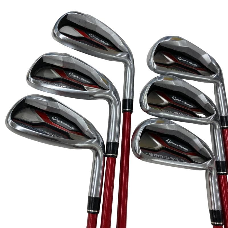 【中古】 テーラーメイド AERO BURNER 6S アイアンセット IR TM7-415 (フレックスS) メンズ 男性用 右利き 右用 Cランク ゴルフクラブ