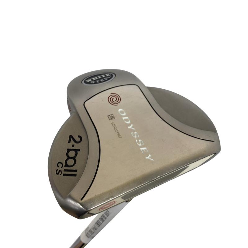 【中古】 オデッセイ WHITE STEEL 2・ball CENTER SHAFTED 34in パター PT スチール写真 (フレックス余分の物) メンズ 成人男性用 右利き 右用 D位置づける ゴルフ野球クラブ