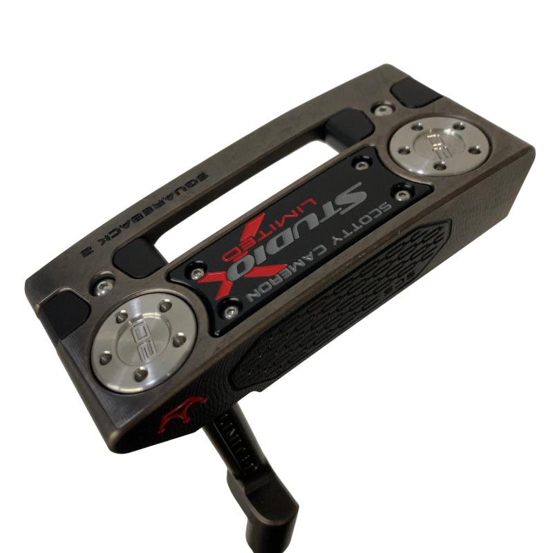 【中古】 タイトリスト SCOTTY CAMERON STUDIO XPERIMENTAL SQUAREBACK 2(2025) 33in パター PT 一風変わった炭素 (フレックス余分の物) メンズ 成人男性用 右利き 右用 B位置づける ゴルフ野球クラブ