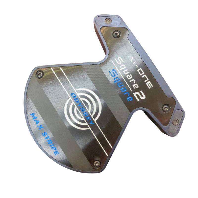 【中古】 オデッセイ Ai-ONE SQUARE 2 SQUARE MAX STRIPE 33in パター PT STROKE LAB 90 スチール写真 (フレックス余分の物) メンズ 成人男性用 右利き 右用 B位置づける ゴルフ野球クラブ