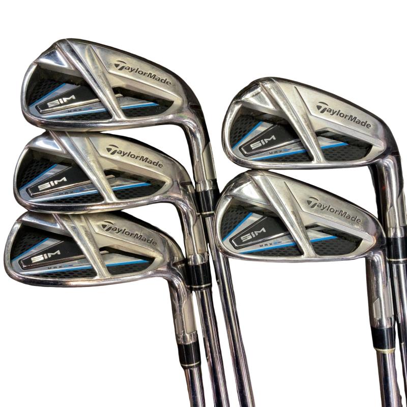 【中古】 仕立て屋御手伝いさん SIM MAX  5S アイアン仕掛ける IR KBS MAX85 JP (フレックスS) メンズ 成人男性用 右利き 右用 D序列付ける ゴルフ野球クラブ