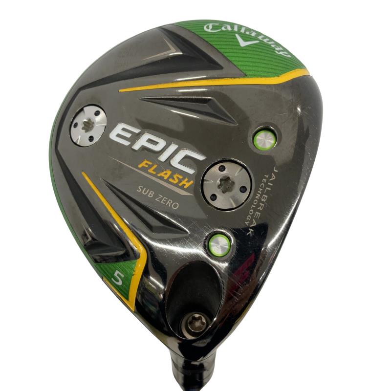 【中古】 キャロウェイ EPIC FLASH SUBZERO 5W フェアウェイウッド FW Speeder EVOLUTION V FW 60 (フレックスS) メンズ 男性用 右利き 右用 Cランク ゴルフクラブ