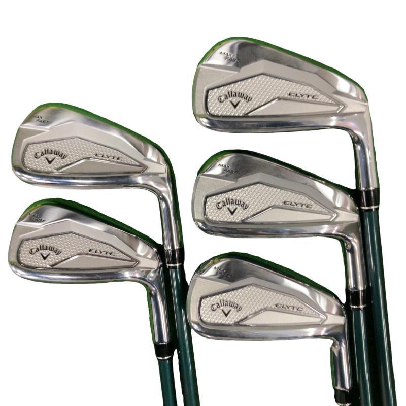 【中古】 キャロウェイ ELYTE MAX FAST 5S アイアン仕掛ける IR LIN-Q GREEN 40 for CW(ELYTE IR) (フレックスR) メンズ 成人男性用 右利き 右用 C価値づける ゴルフ野球クラブ