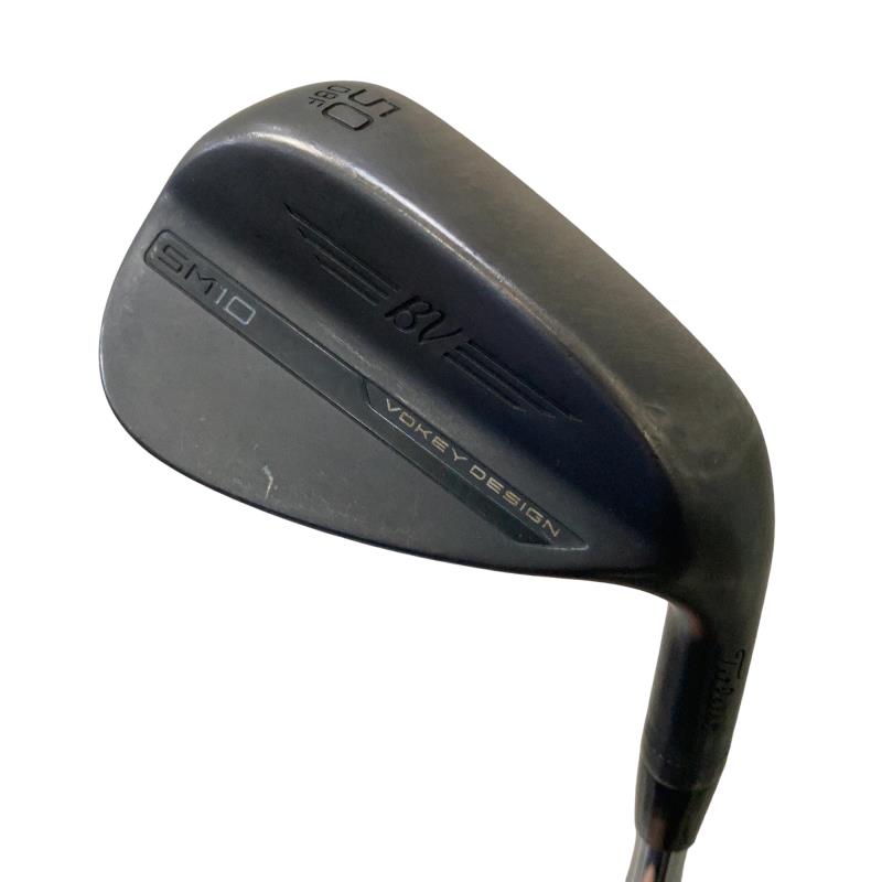 【中古】 タイトリスト VOKEY SPIN MILLED SM10 ジェットブラック 50°/08°F ウェッジ WG Dynamic Gold (フレックスS) メンズ 男性用 右利き 右用 Cランク ゴルフクラブ