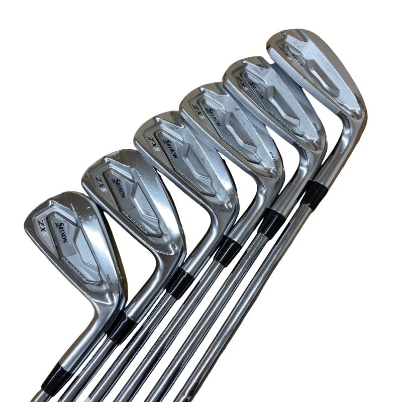 【中古】 ダンロップ SRIXON ZX5 Mk II 6S アイアンセット IR 純正特注シャフト (フレックスS) メンズ 男性用 右利き 右用 Cランク ゴルフクラブ｜ゴルフパートナー 中古クラブ店