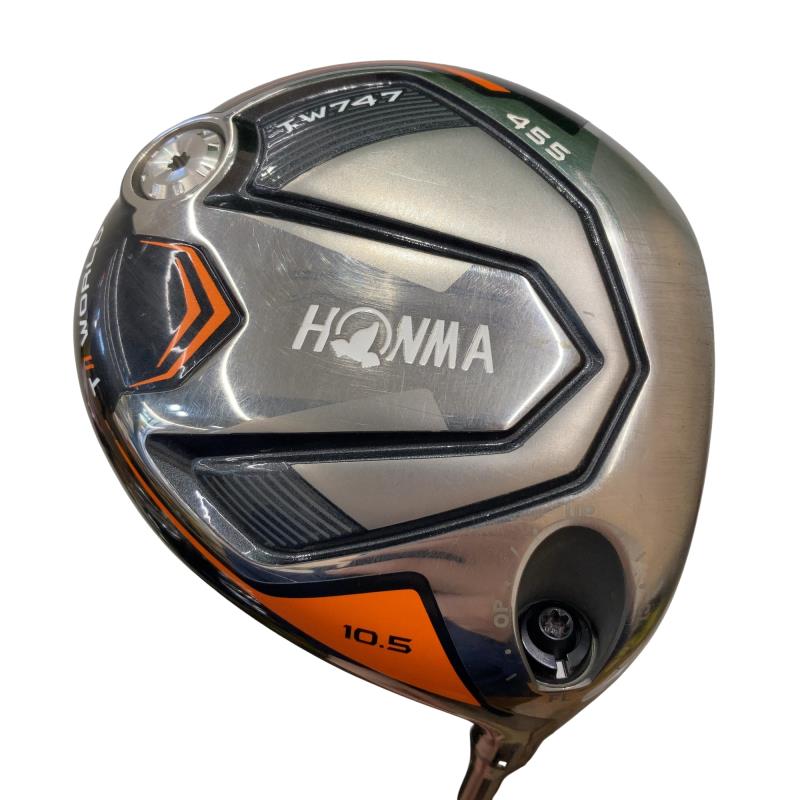 【中古】 本間ゴルフ TOUR WORLD TW747 455 10.5° ドライバー DR VIZARD for 747 50(ドライバー) (フレックスSR) メンズ 男性用 右利き 右用 Cランク ゴルフクラブ