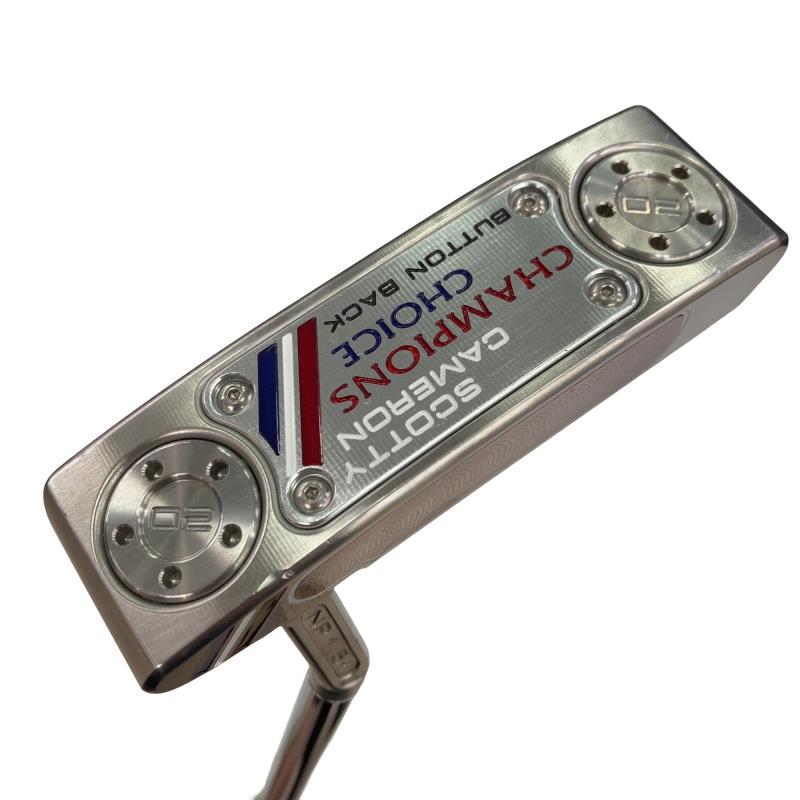 【中古】 タイトリスト SCOTTY CAMERON CHAMPIONS CHOICE BUTTON BACK NEWPORT 1.5 PLUS(2023) 33in パター PT スチール写真 (フレックス余分の物) メンズ 成人男性用 右利き 右用 C価値づける ゴルフ野球クラブ