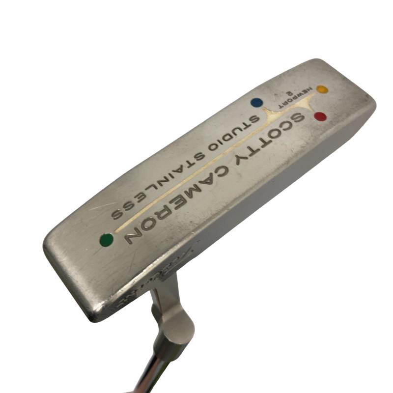 【中古】 タイトリスト SCOTTY CAMERON STUDIO STAINLESS NEWPORT 2 35in パター PT スチール写真 (フレックス余分の物) メンズ 成人男性用 右利き 右用 D序列付ける ゴルフ野球クラブ