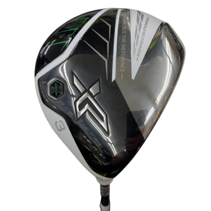 【中古】 ダンロップ XXIO(2022) eks ホワイト 3W フェアウェイウッド FW Miyazaki AX-2(FW) (フレックスS) メンズ 男性用 右利き 右用 Cランク ゴルフクラブ