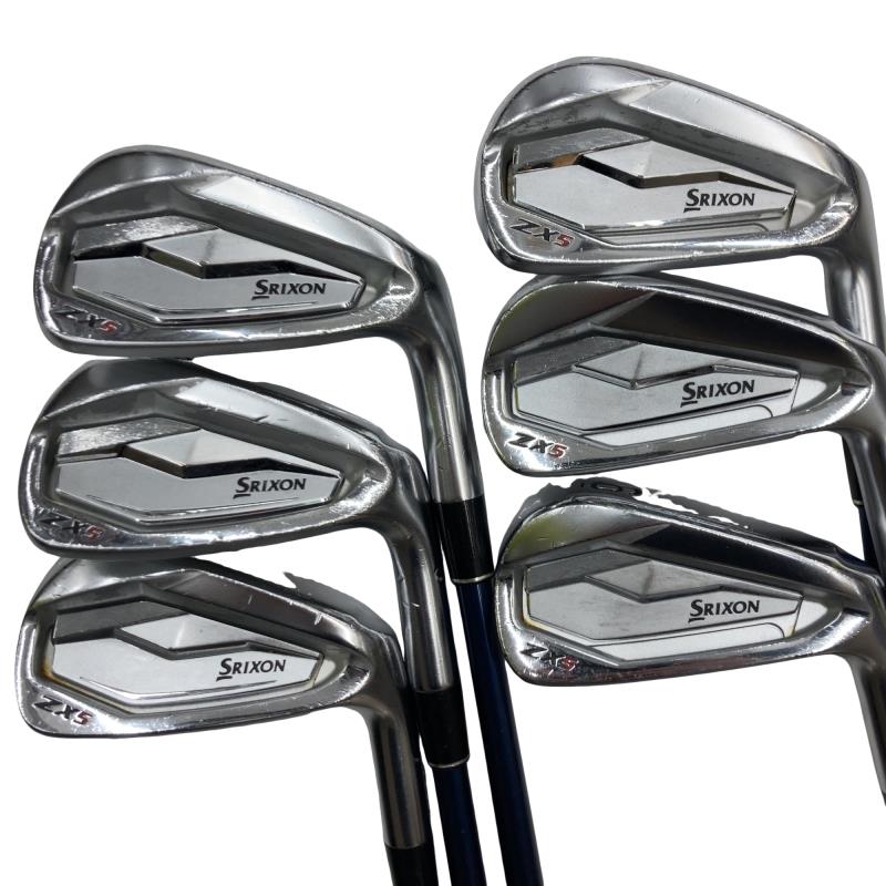 【中古】 ダンロップ SRIXON ZX5 6S アイアンセット IR Diamana ZX for IRON (フレックスS) メンズ 男性用 右利き 右用 Cランク ゴルフクラブ