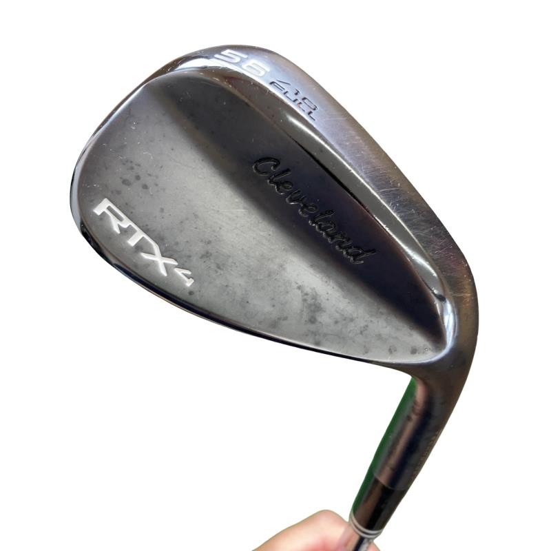 【中古】 クリーブランド Cleveland RTX-4 黒いこと繻子 56°/10° FULL ウェッジ WG Dynamic Gold (フレックスS) メンズ 成人男性用 右利き 右用 C位置づける ゴルフ野球クラブ