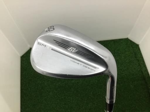 【中古】 タイトリスト VOKEY SPIN MILLED SM9 ツアークロム 60°/08°M ウェッジ WG 純正特注シャフト (フレックスS) メンズ 男性用 右利き 右用 Cランク ゴルフクラブ