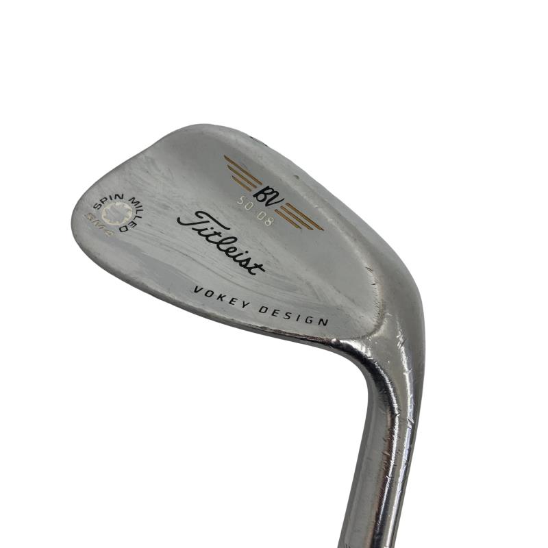 【中古】 タイトリスト VOKEY SPIN MILLED SM4 ツアークロム 50°/08° ウェッジ WG Dynamic Gold (フレックスS) メンズ 男性用 右利き 右用 Cランク ゴルフクラブ
