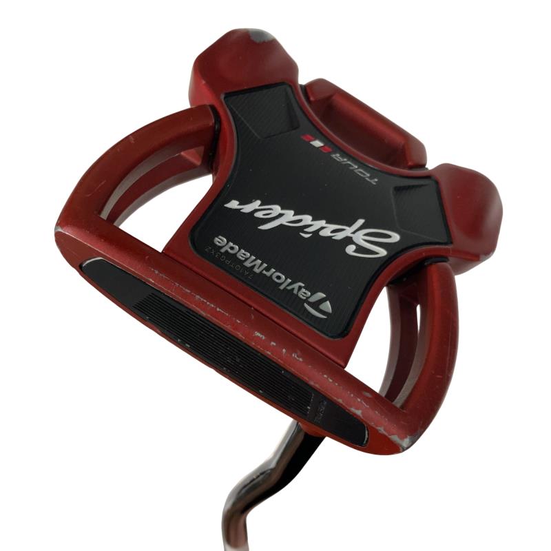 【中古】 テーラーメイド Spider Tour RED(サイトライン) ダブルベンド 34インチ レフティ パター PT スチール (フレックスその他) メンズ 男性用 左利き レフティ 左用 Cランク ゴルフクラブ｜ゴルフパートナー 中古クラブ店