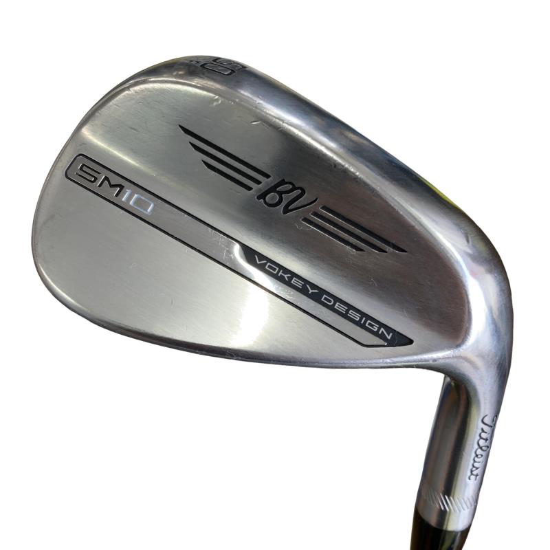 【中古】 タイトリスト VOKEY SPIN MILLED SM10 ツアークロム 50°/08°F ウェッジ WG BV 105 (フレックスその他) メンズ 男性用 右利き 右用 Cランク ゴルフクラブ
