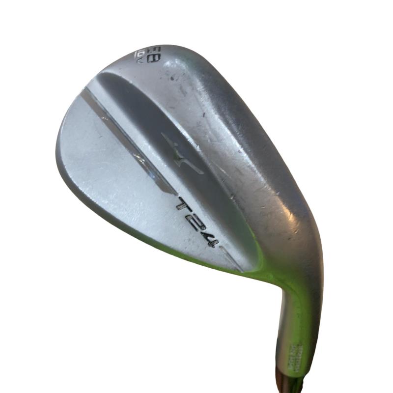 【中古】 ミズノ Mizuno T24(ソフトホワイトサテン) 58°/10° V ウェッジ WG 純然たる特注矢がら (フレックスS) メンズ 成人男性用 右利き 右用 C位置づける ゴルフ野球クラブ