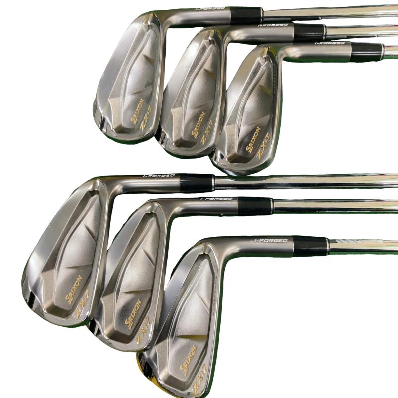 【中古】 ダンロップ SRIXON ZXi7 ブラック 6S アイアンセット IR 純正特注シャフト (フレックスS) メンズ 男性用 右利き 右用 Cランク ゴルフクラブ